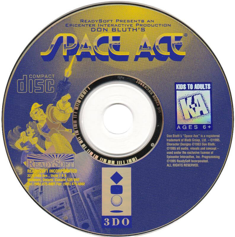 Лицензионный диск Space Ace для 3DO